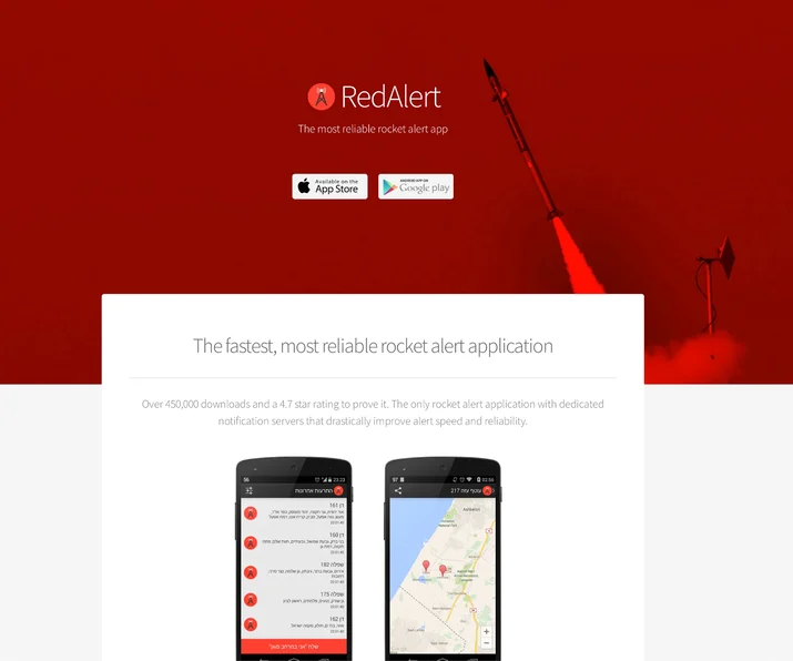Screenshot of the malicious site linking to malicious mobile apps