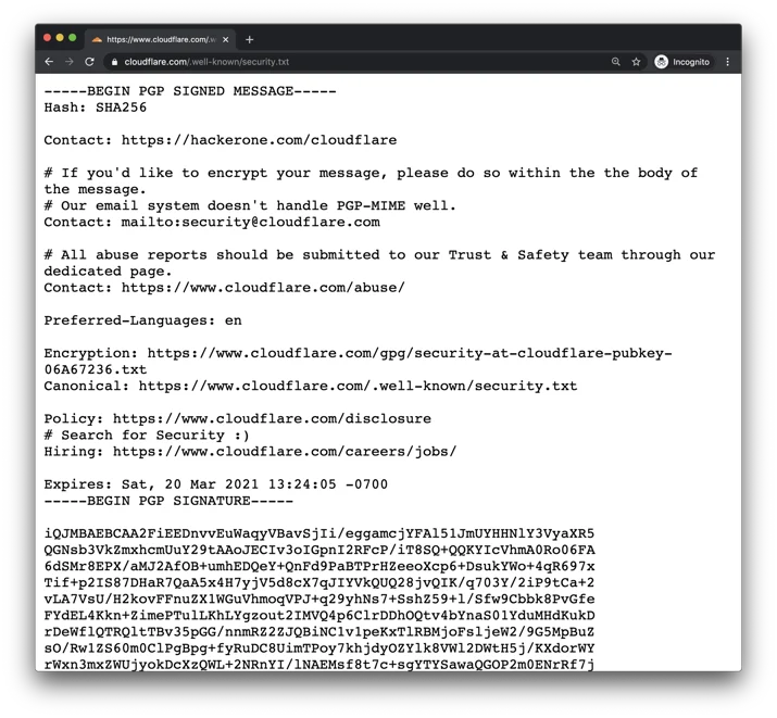 Deploying security.txt: how Cloudflare’s security team builds on Workers Embedded Image - rdbfYV